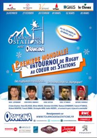 Rugby sur neige : Tournoi des 6 stations. Du 26 février au 3 mars 2013. Savoie. 